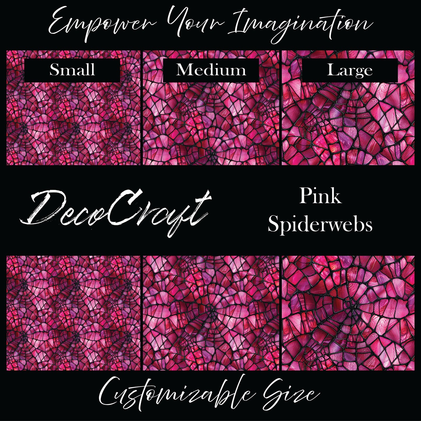 DecoCraft - Halloween - Pink Spiderwebs