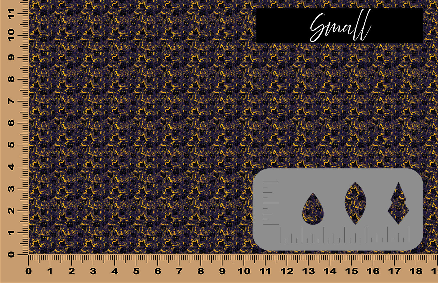 DecoCraft - Halloween - Abstract Black Cats