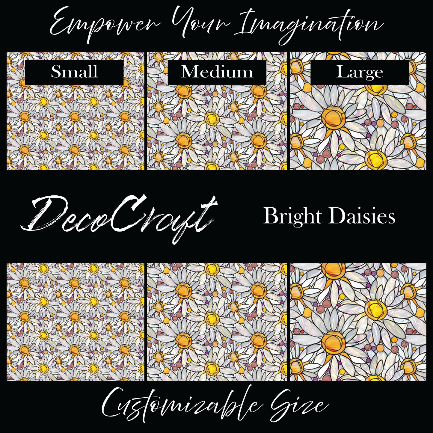 DecoCraft - Stained Glass - Bright Daisies
