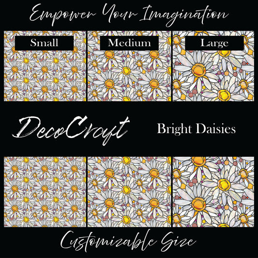 DecoCraft - Stained Glass - Bright Daisies