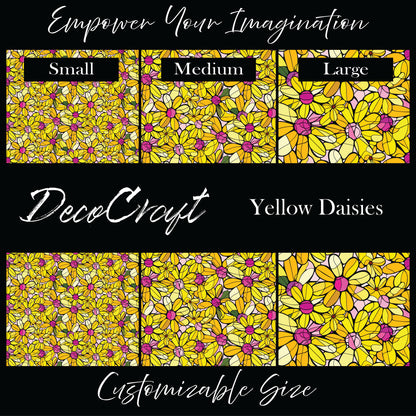 DecoCraft - Stained Glass - Yellow Daisies