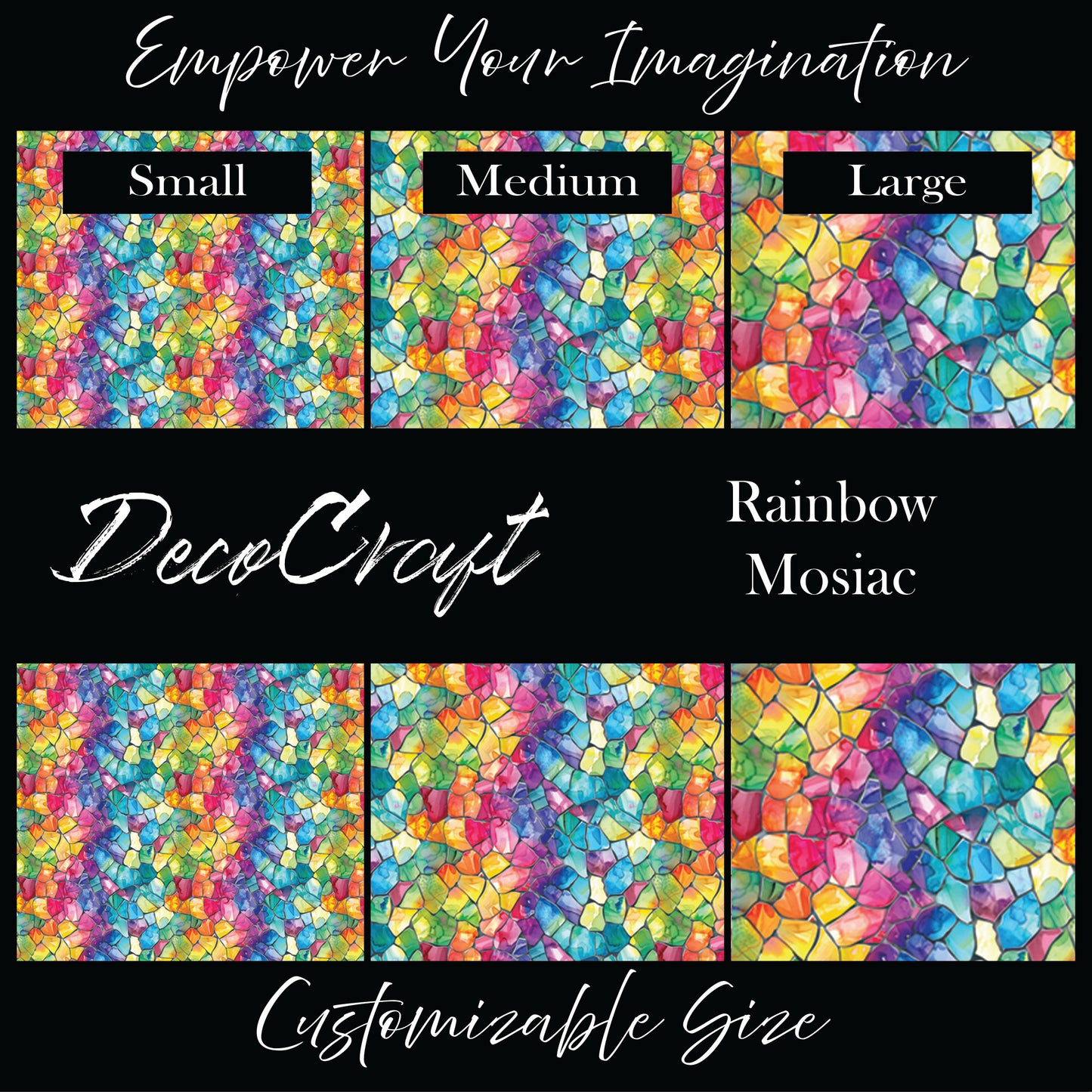 DecoCraft - Stained Glass - Rainbow Mosaic