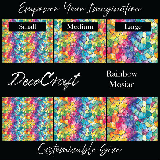 DecoCraft - Stained Glass - Rainbow Mosaic
