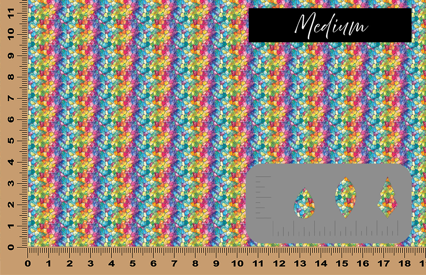 DecoCraft - Stained Glass - Rainbow Mosaic