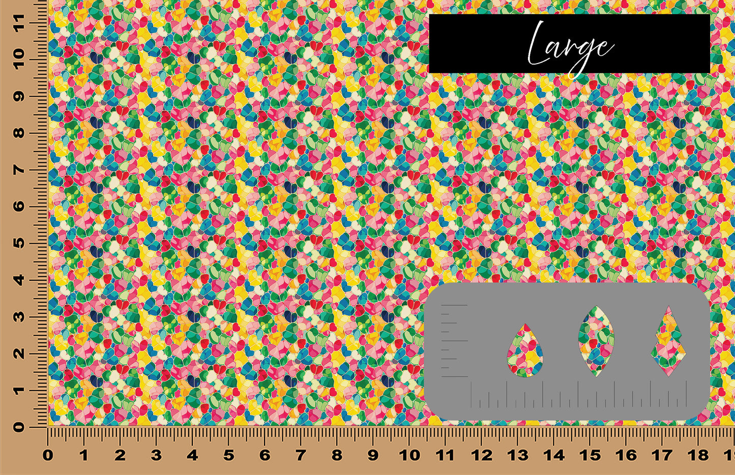 DecoCraft - Stained Glass - Bright Pastel Mosaic
