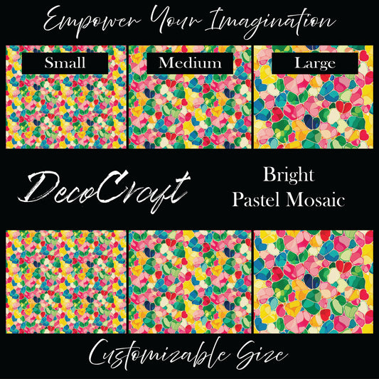 DecoCraft - Stained Glass - Bright Pastel Mosaic
