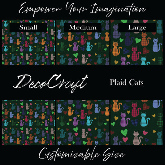 DecoCraft - Animals, Bugs, & Birds - Plaid Cats