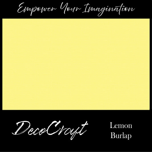 DecoCraft - Textures - Burlap Solids - Lemon