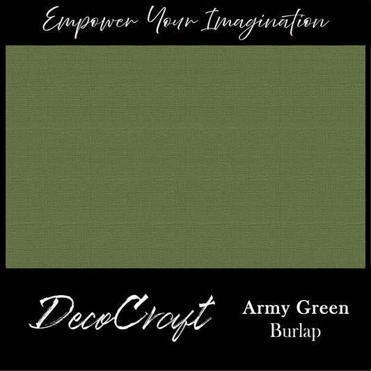 DecoCraft - Textures - Burlap Solids - Army Green