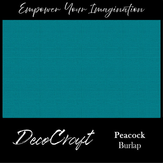 DecoCraft - Textures - Burlap Solids - Peacock