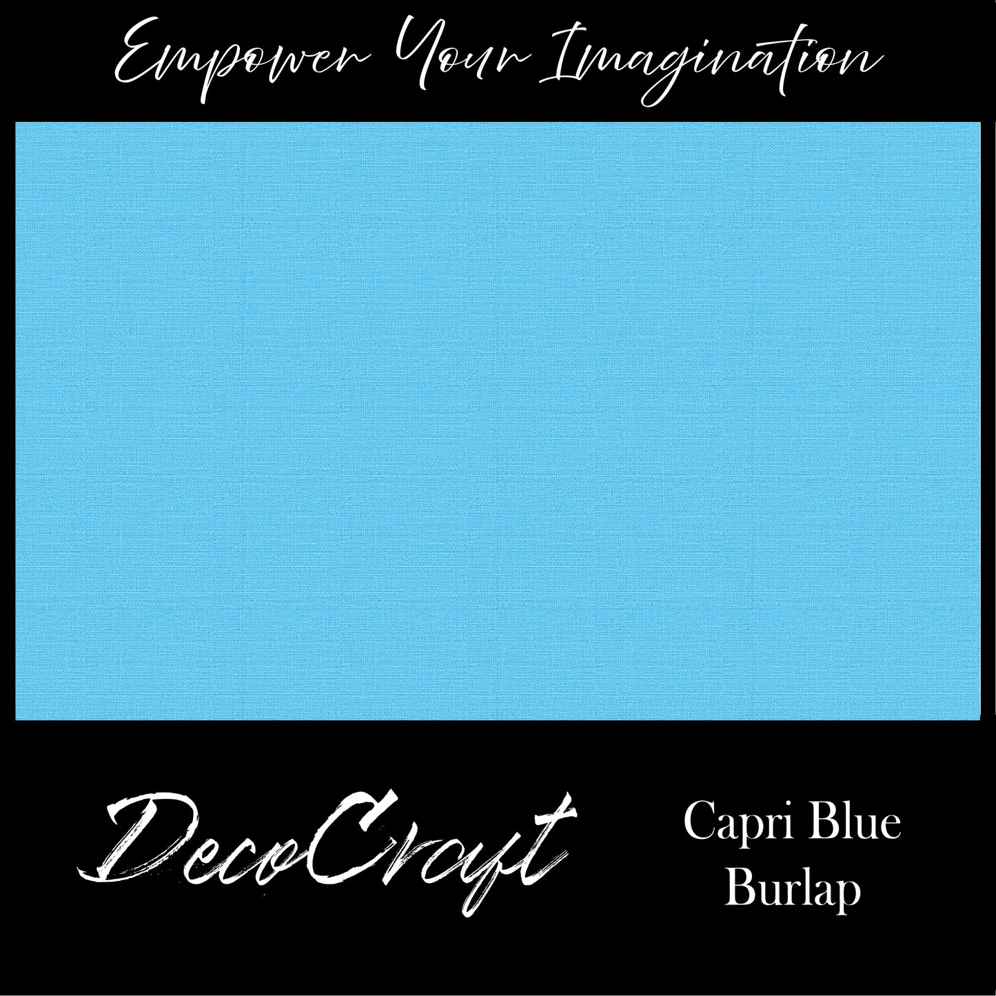 DecoCraft - Textures - Burlap Solids - Capri Blue