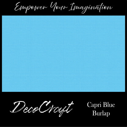 DecoCraft - Textures - Burlap Solids - Capri Blue