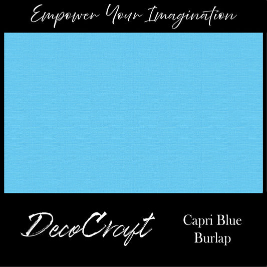 DecoCraft - Textures - Burlap Solids - Capri Blue