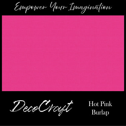 DecoCraft - Textures - Burlap Solids - Hot Pink