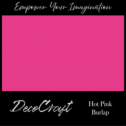 DecoCraft - Textures - Burlap Solids - Hot Pink