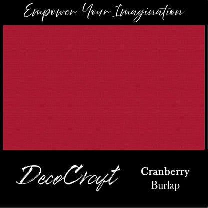 DecoCraft - Textures - Burlap Solids - Cranberry