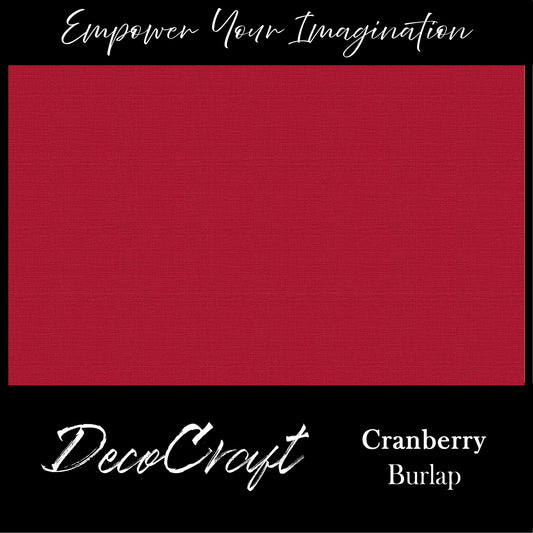 DecoCraft - Textures - Burlap Solids - Cranberry