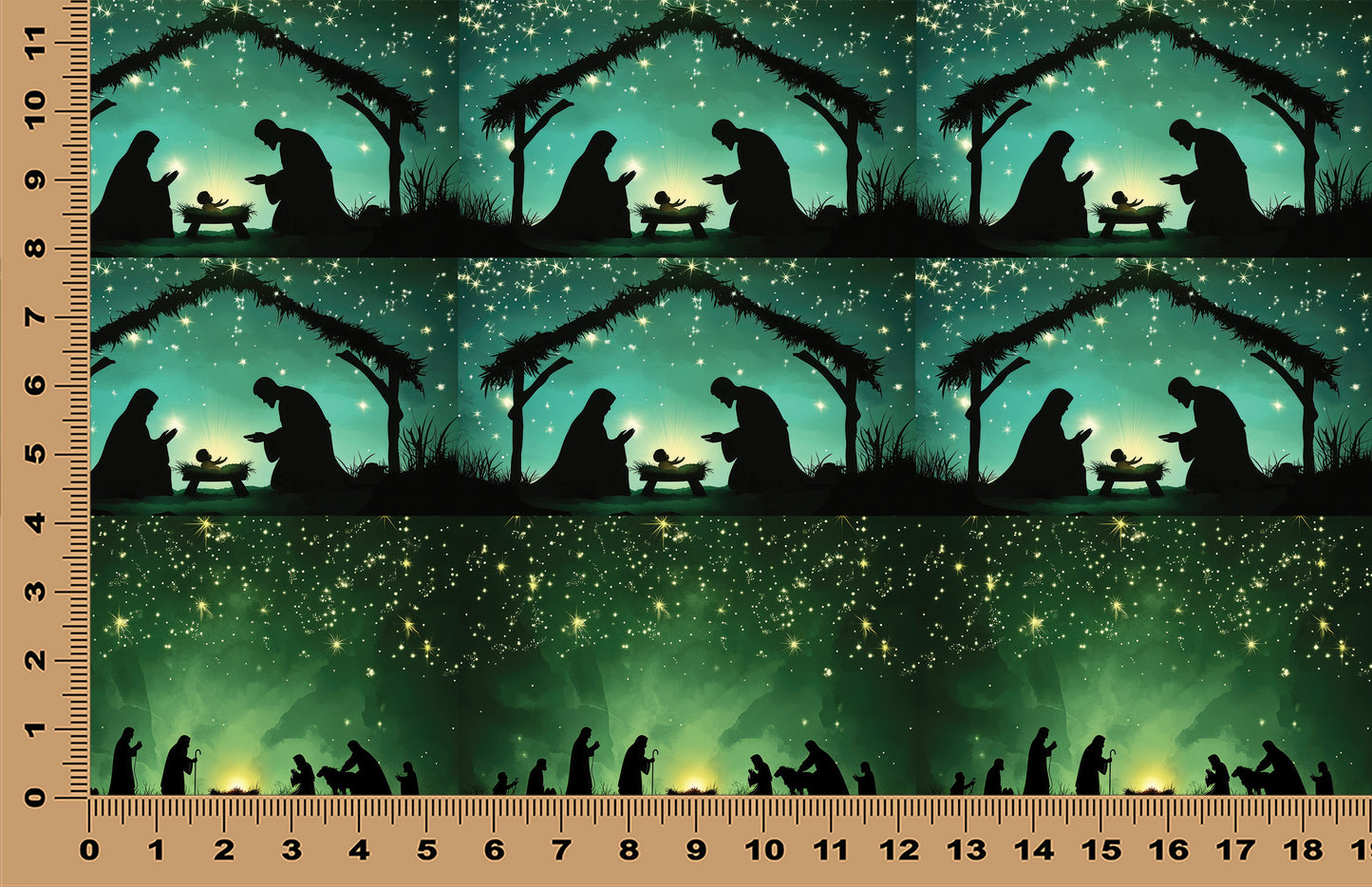 DecoCraft - Christmas - Nativity Green