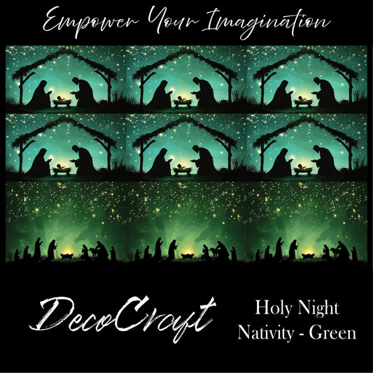 DecoCraft - Christmas - Nativity Green
