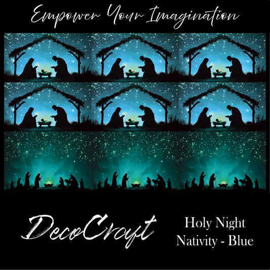 DecoCraft - Christmas - Nativity Blue
