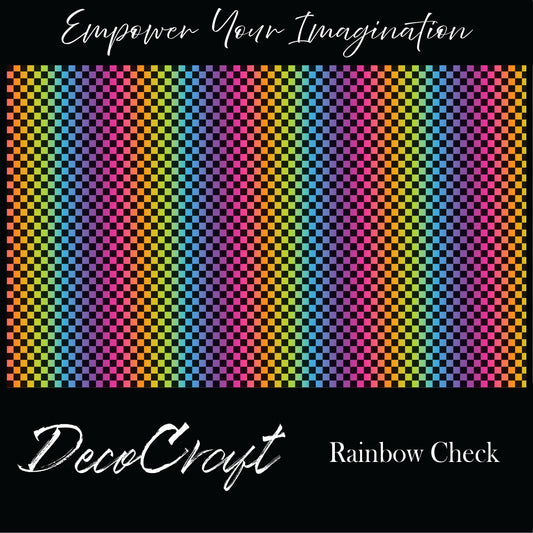 DecoCraft - Checkerboard - Rainbow Check