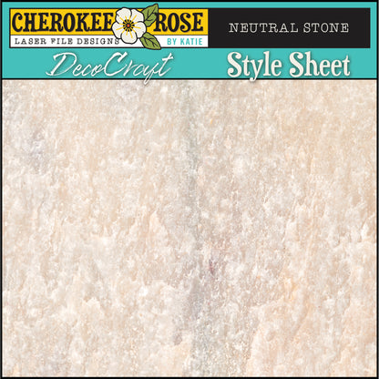 DecoCraft - Cherokee Rose - Style Sheet - Neutral Stone
