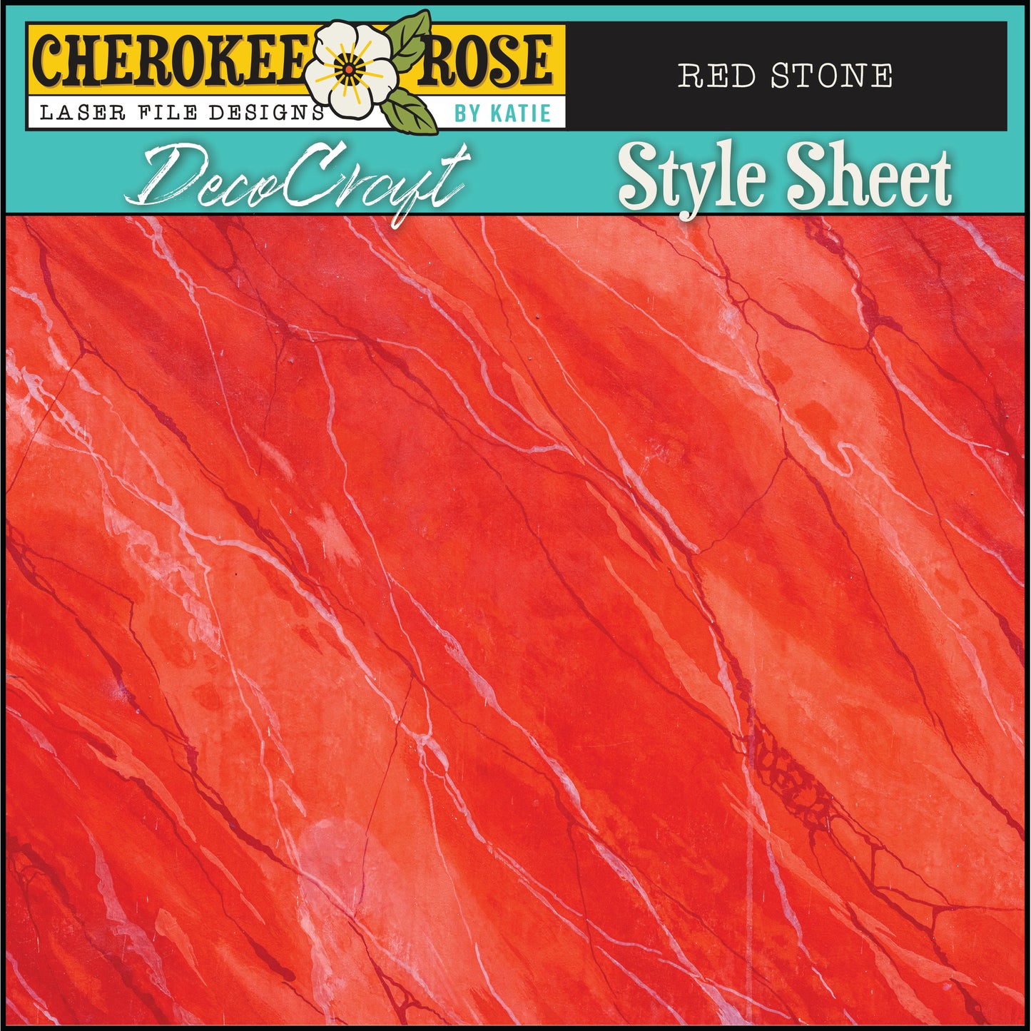DecoCraft - Cherokee Rose - Style Sheet - Red Stone