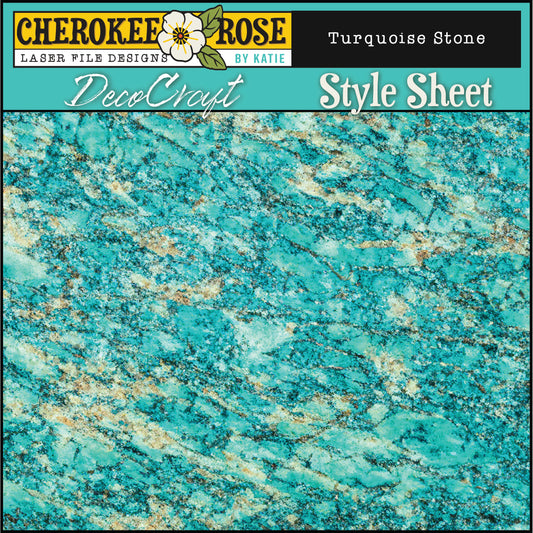 DecoCraft - Cherokee Rose - Style Sheet - Turquoise Stone