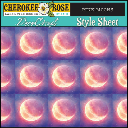 DecoCraft - Cherokee Rose - Style Sheet - Pink Moons