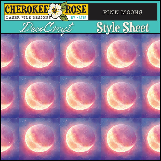 DecoCraft - Cherokee Rose - Style Sheet - Pink Moons