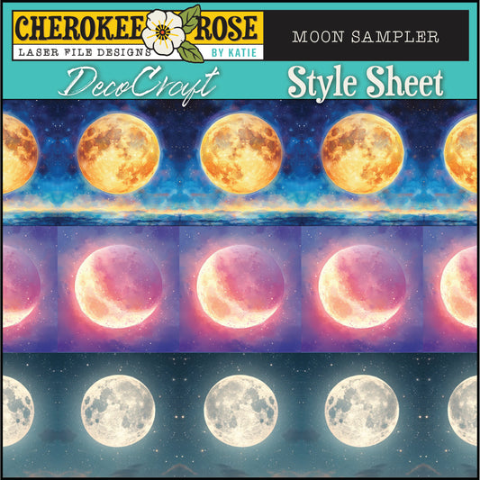 DecoCraft - Cherokee Rose - Style Sheet - Moon Sampler