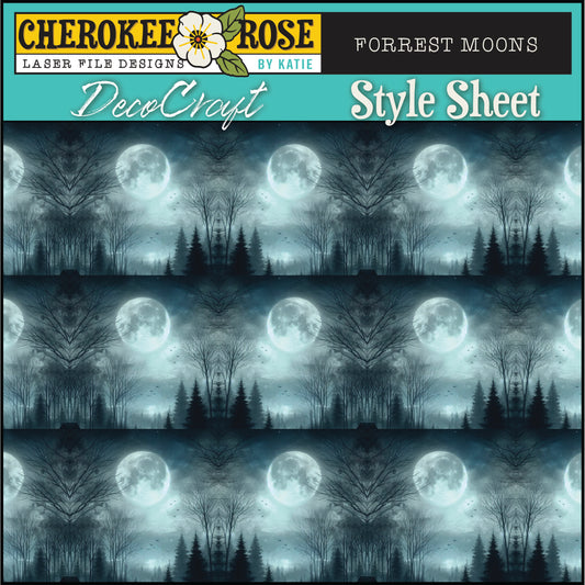 DecoCraft - Cherokee Rose - Style Sheet - Forrest Moons