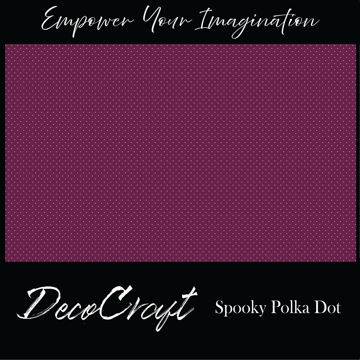 DecoCraft - Polka Dots - Spooky Purple Dots