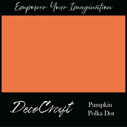 DecoCraft - Polka Dots - Pumpkin Dots