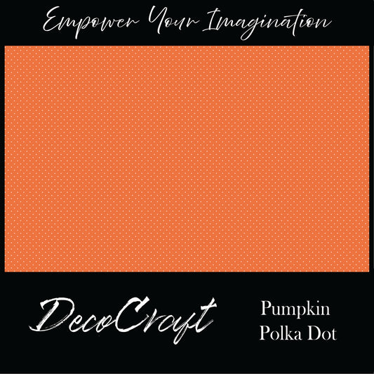 DecoCraft - Polka Dots - Pumpkin Dots