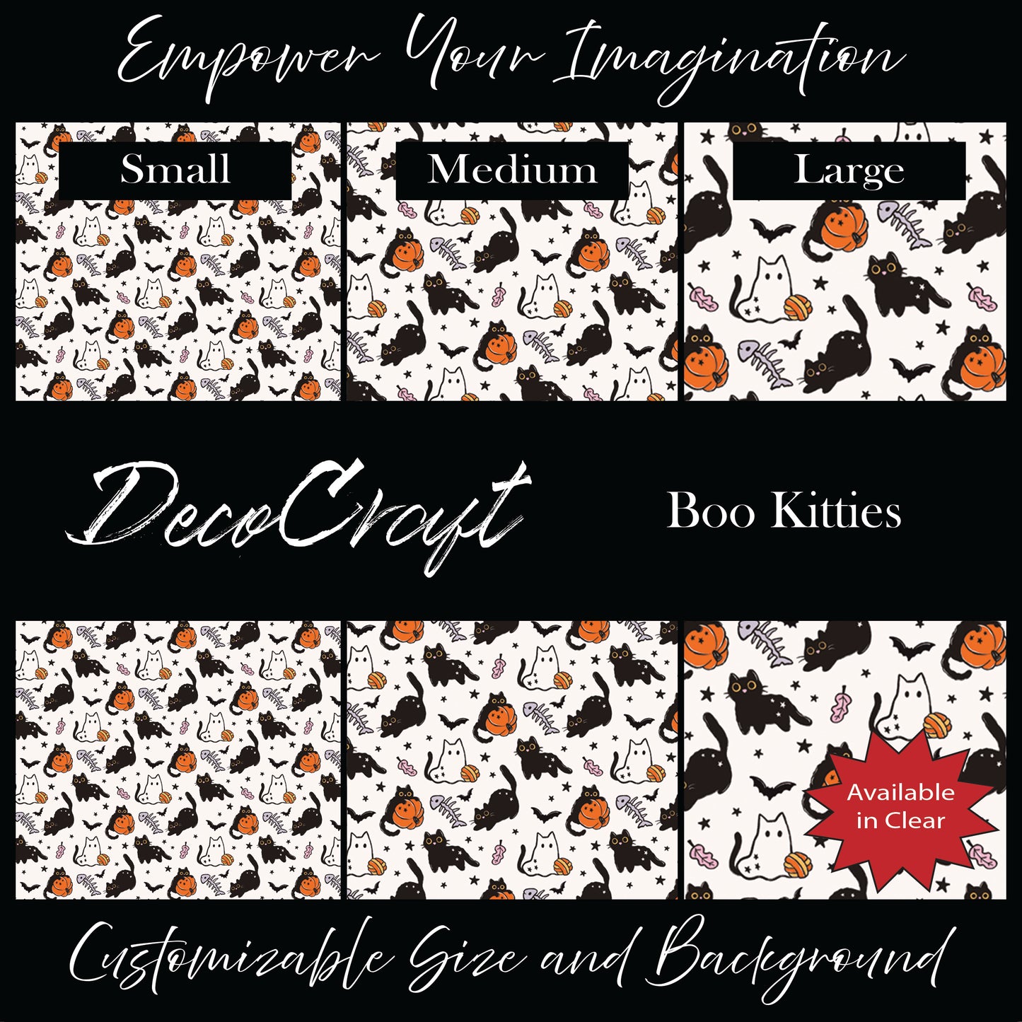 DecoCraft - Halloween - Boo Kitties