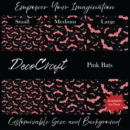 DecoCraft - Halloween - Pink Bats