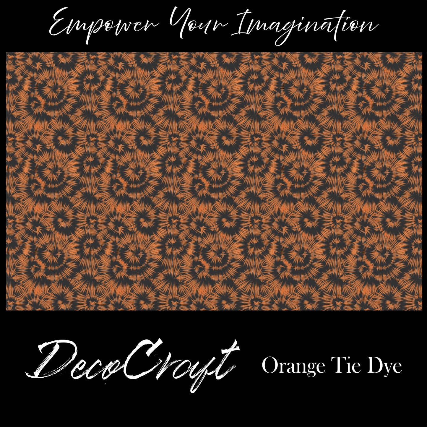 DecoCraft - Halloween - Orange Tie Dye