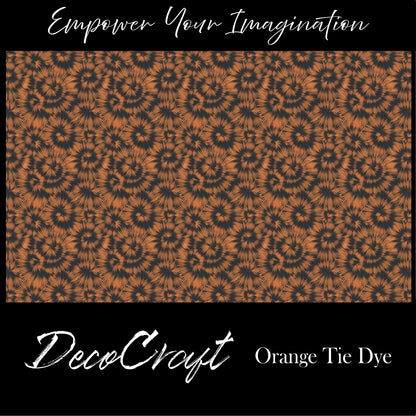 DecoCraft - Halloween - Orange Tie Dye