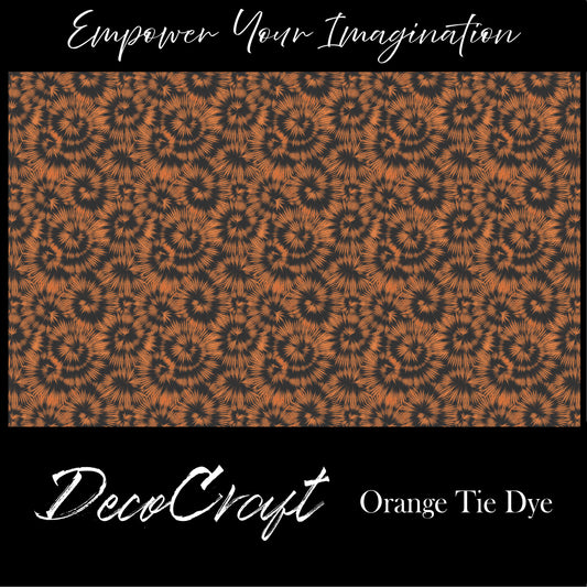 DecoCraft - Halloween - Orange Tie Dye