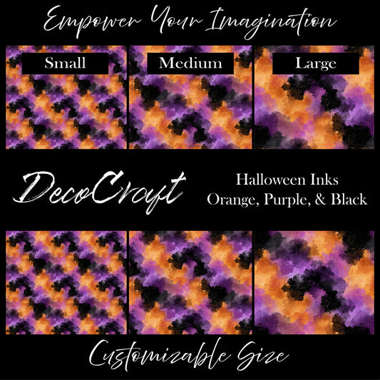 DecoCraft - Halloween - Abstract Inks - Orange, Purple, & Black