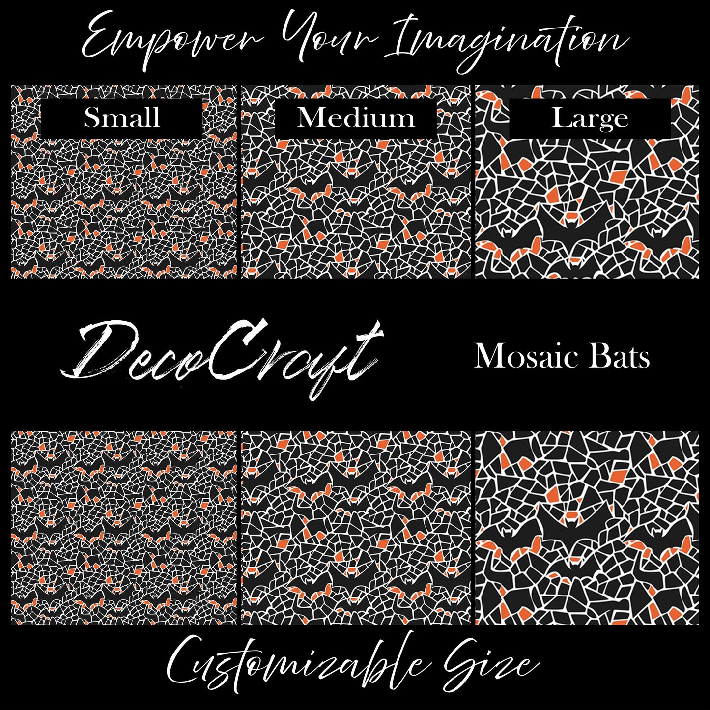 DecoCraft - Halloween - Mosaic Bats