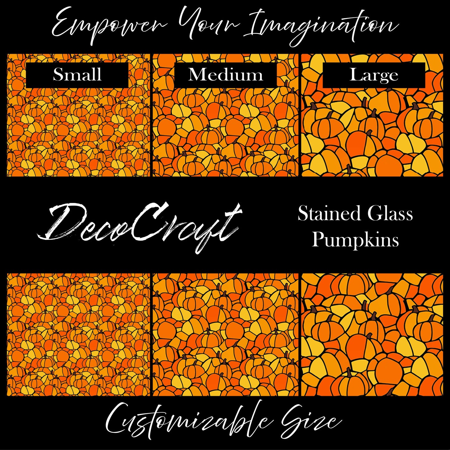 DecoCraft - Halloween - Stained Glass Pumpkins