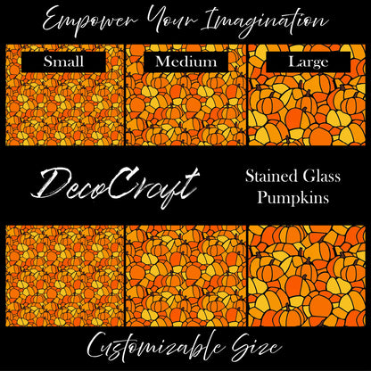 DecoCraft - Halloween - Stained Glass Pumpkins