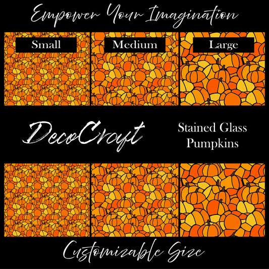 DecoCraft - Halloween - Stained Glass Pumpkins