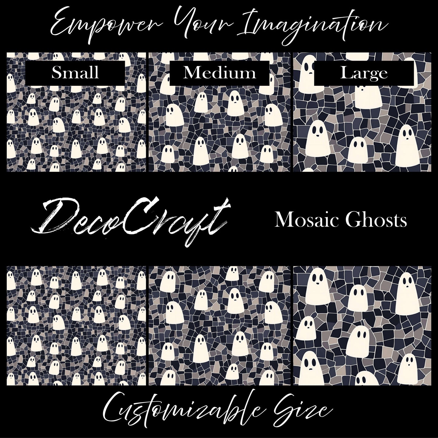 DecoCraft - Halloween - Mosaic Ghosts
