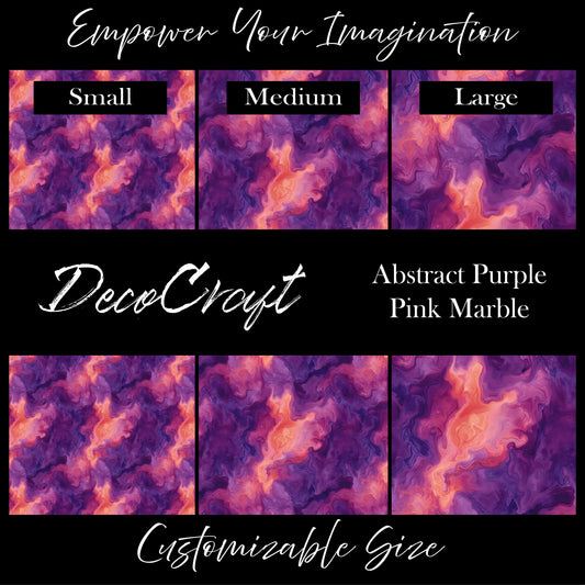 DecoCraft - Marble - Abstract Purple Pink