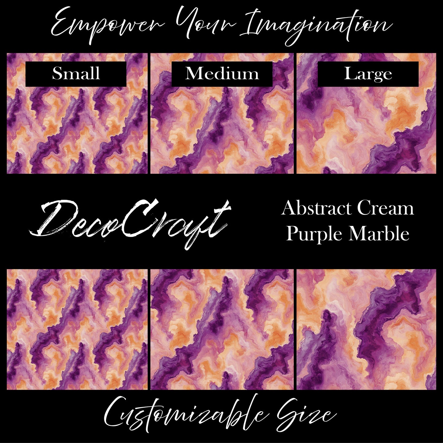 DecoCraft - Marble - Abstract Cream Purple