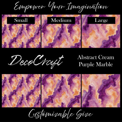 DecoCraft - Marble - Abstract Cream Purple