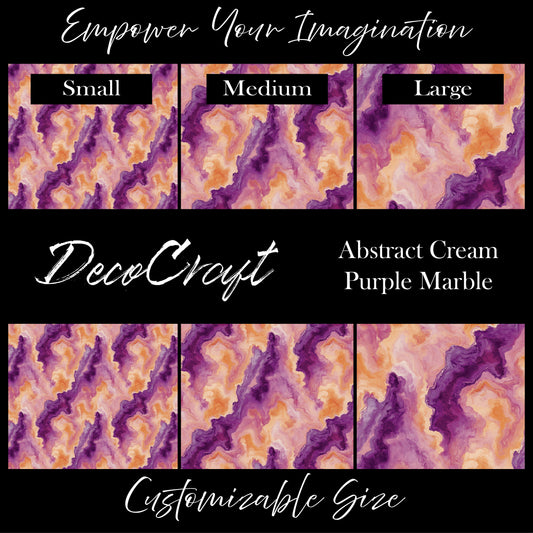 DecoCraft - Marble - Abstract Cream Purple